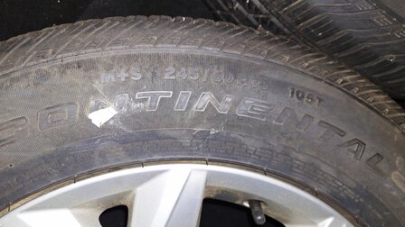velgen set 18 inch Atlas Talagon Conti 245 60 R18 105T 5x112