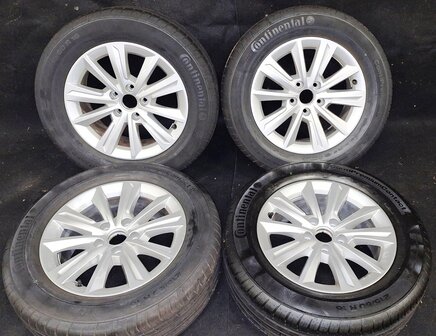 Org. velgenset velg set Touran T-roc Passat 16 Inch Conti