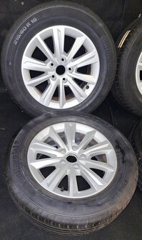 Org. velgenset velg set Touran T-roc Passat 16 Inch Conti