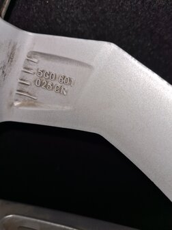 1 stuk los velg origineel VW velg 5x112 17 inch Karlskoga 5G0601025CR
