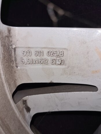 1 stuk los velg losse origineel VW velg 16 inch Stratfort