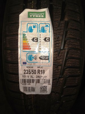 Winterbanden winter banden Nokian 235 50 R18 101V Nieuw